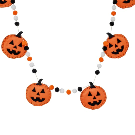 6ft. Felt Jack-O'-Lantern Garland by Ashland®